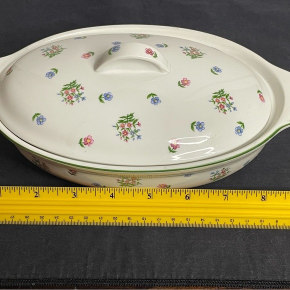 Floral Ceramic Casserole Dish - Picture 4 of 5